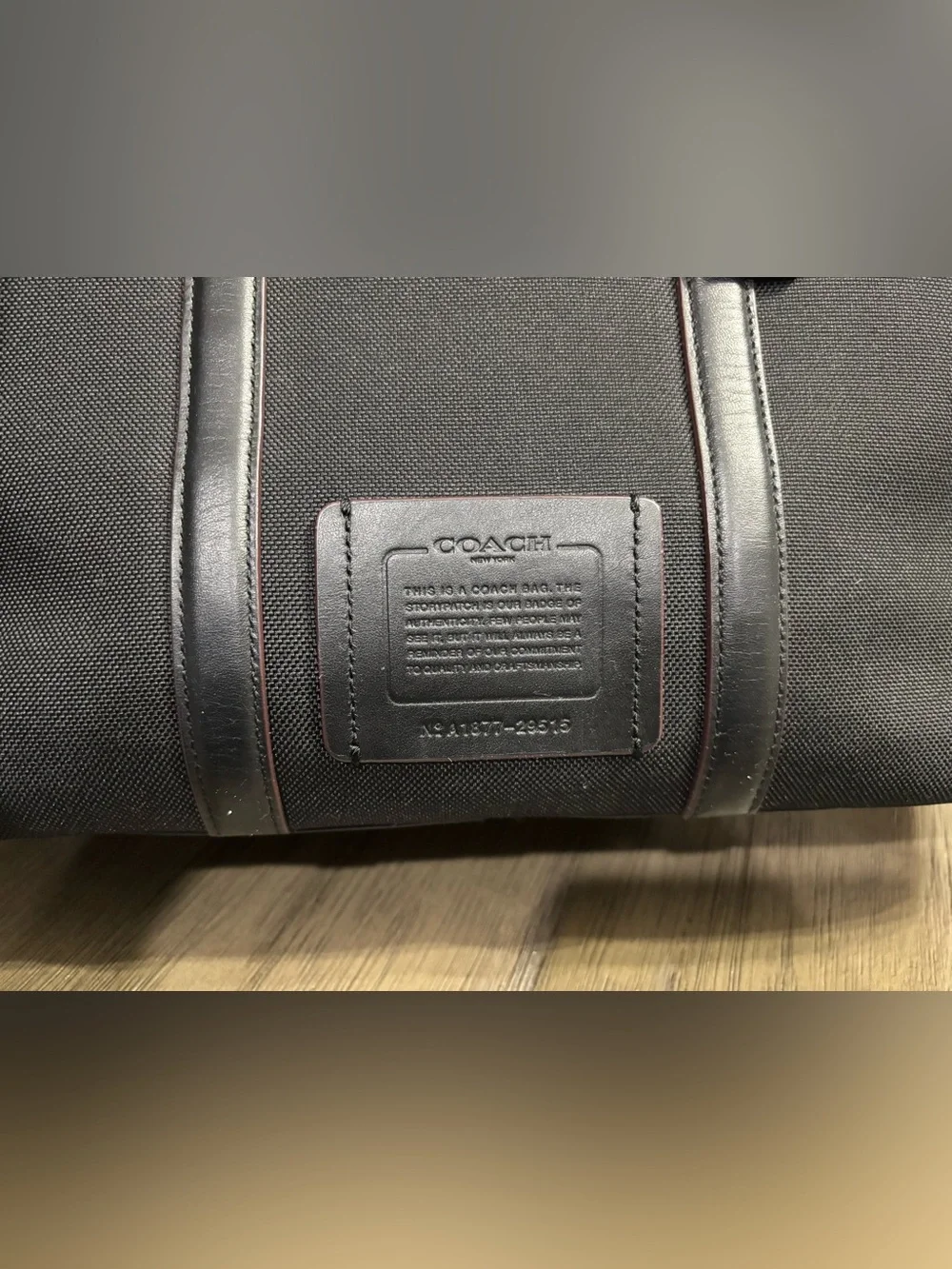 Coach Men's Black Briefcase Tote - Sleek Work Bag - Like New